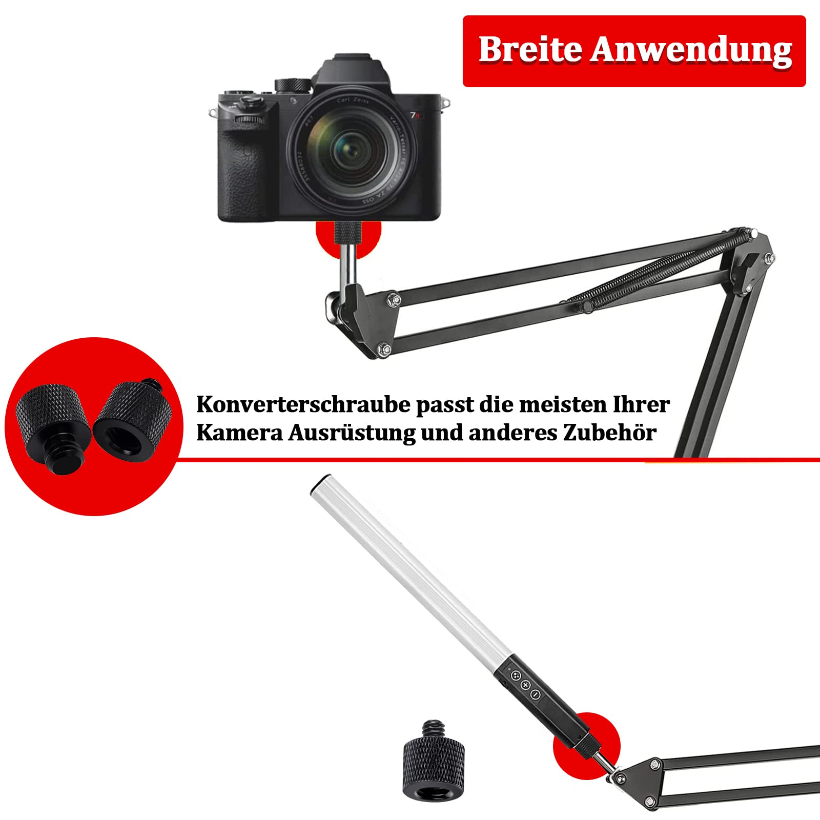 Tornillos De Clip De Micrófono, Adaptador De Rosca, Adaptador De Tuerca De Conversión, Clip De Tuerca De Tornillo De Micrófono, 4 Piezas - AliExprs 44