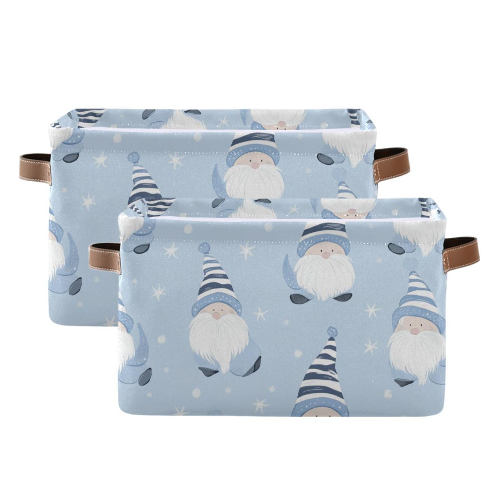 Paniers de rangement nains bleus en tissu durable premium pour intérieur soigné