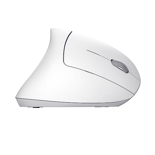 Verto Mouse Verticale Wireless, Mouse Ergonomico senza Filo, Ridurre la Tensione del Braccio e del Polso, 800-1600 DPI, 6 Pulsanti, PC, Computer, Portatile, Mac, Batterie Incluse - Bianco - Mouse gaming - Immagine 8