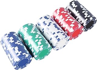 Generico Pokerchips Set - Professionelles Spielset, Style Style Case | Leichte Aluminium Lagerung Sammlung für Turniere Party Treffen Freunde Familie Spielclub