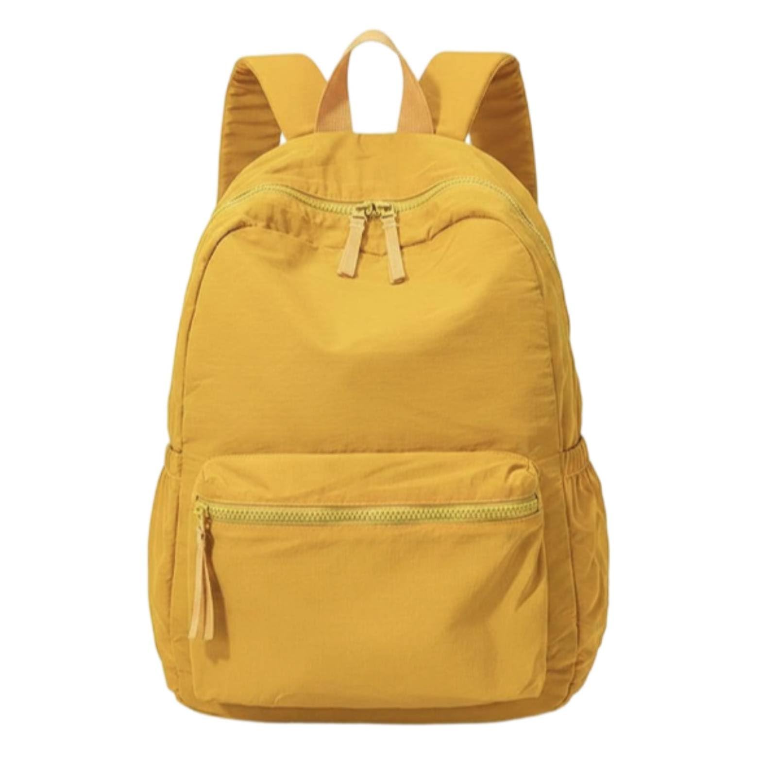 Baoblaze Zaino Impermeabile da Viaggio Leggero da Giorno Unisex con Struttura Leggera E Portabile per Uso Quotidiano Nylon Resistente, Array, Giallo