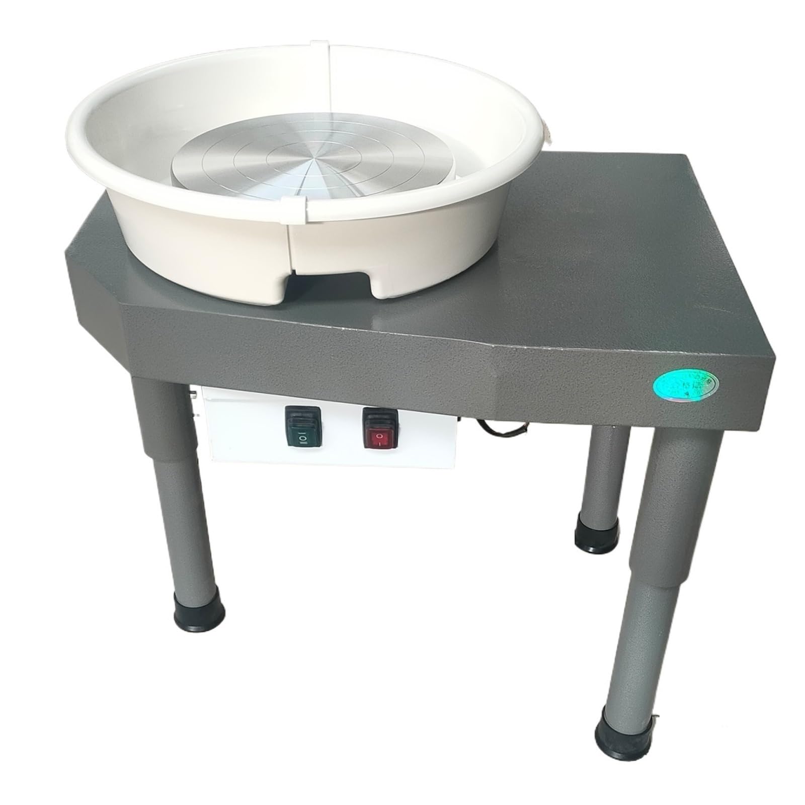 Ruota for Ceramica da 450 W, 30 Cm, con Gambe di Sollevamento E Pedale, Kit Strumenti Fai Te for Lavori Artistici Artigianali, Rotazione Indietro Realizzato con Cura Meticolosa