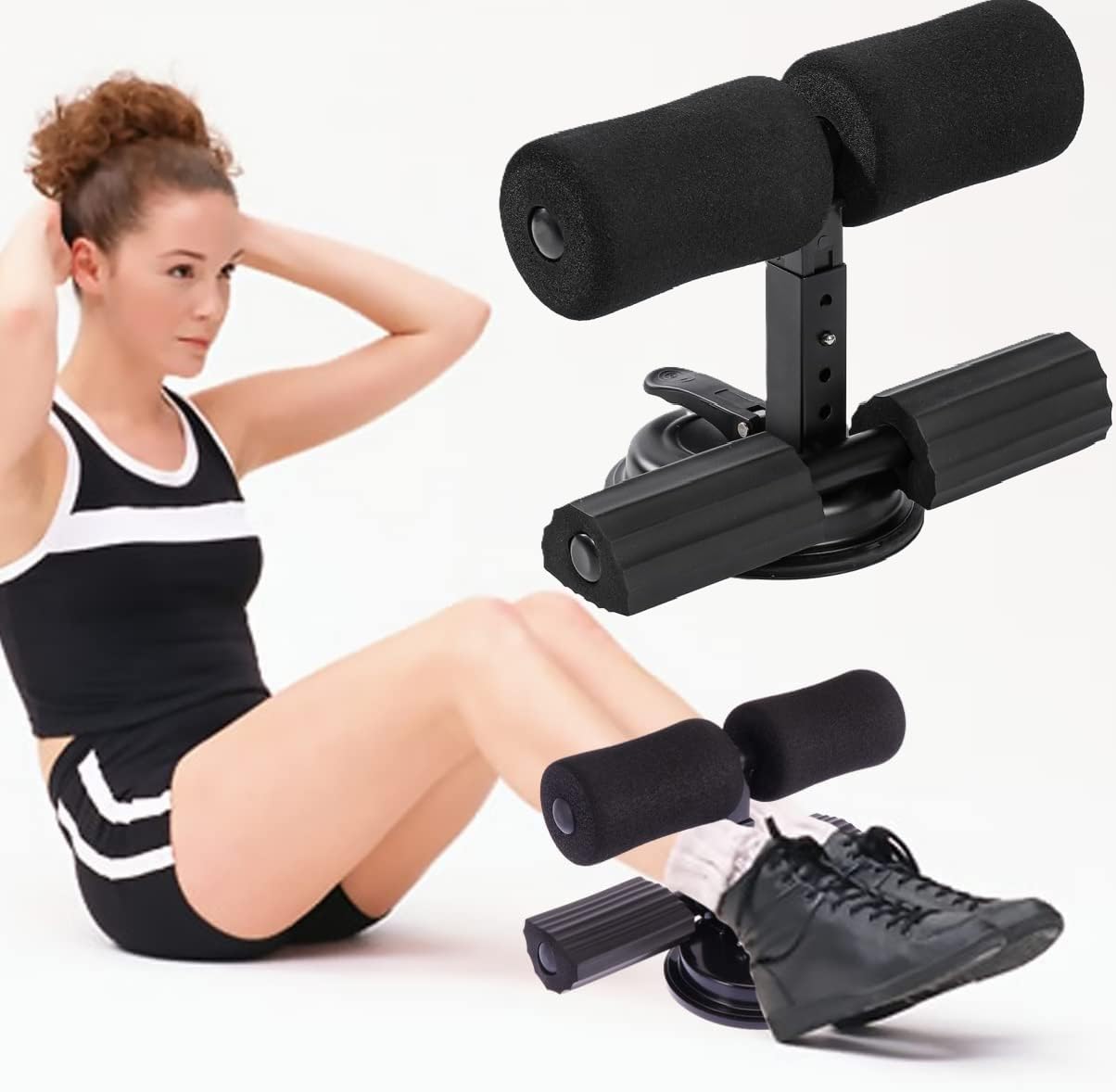Suicune Sit Up Machine and Ab Machine - Abs Master Foot Holder with Double Suction - Situp Bar Assistance for Ab Workouts, Sit-Ups & Core Exercises - 661 lbs Capacity-image-49