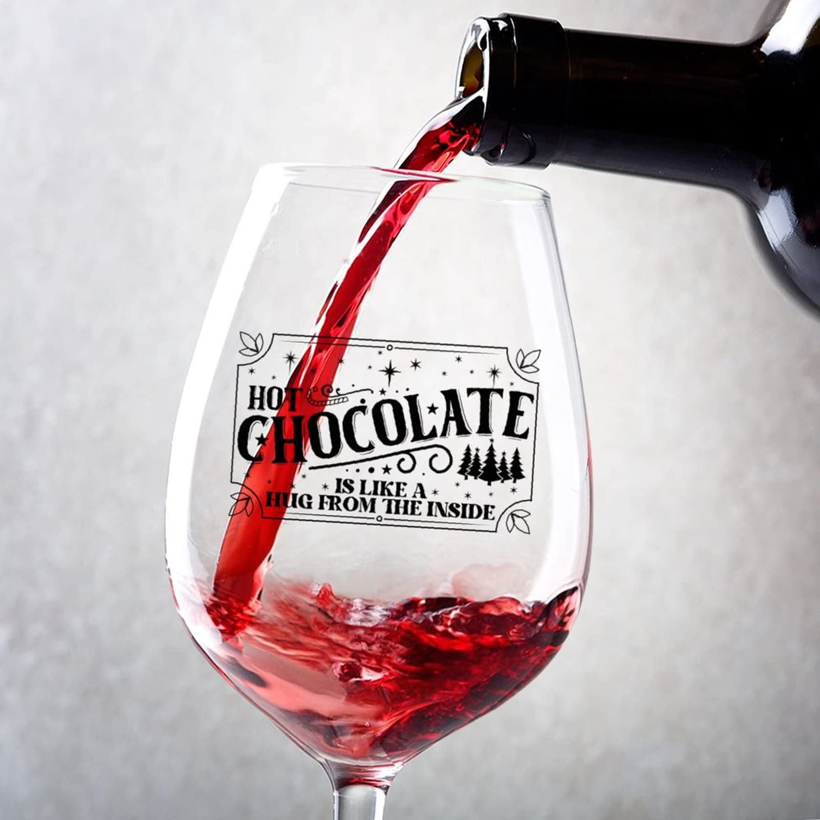 Verres à vin rouge originaux cadeau personnalisé femme et homme