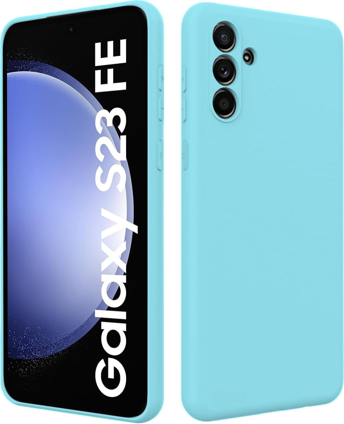 DIZORO Microfiber Candy Case Compatible for Samsung S23 FE 5G Smooth Touch Cushion Liquid Soft Silicone Gel Rubber Phone Cases Non-Slip Full Body Protective Shockproof Back Cover (Mint) (B0CNPZMTTT) Amazon Price History, Amazon Price Tracker