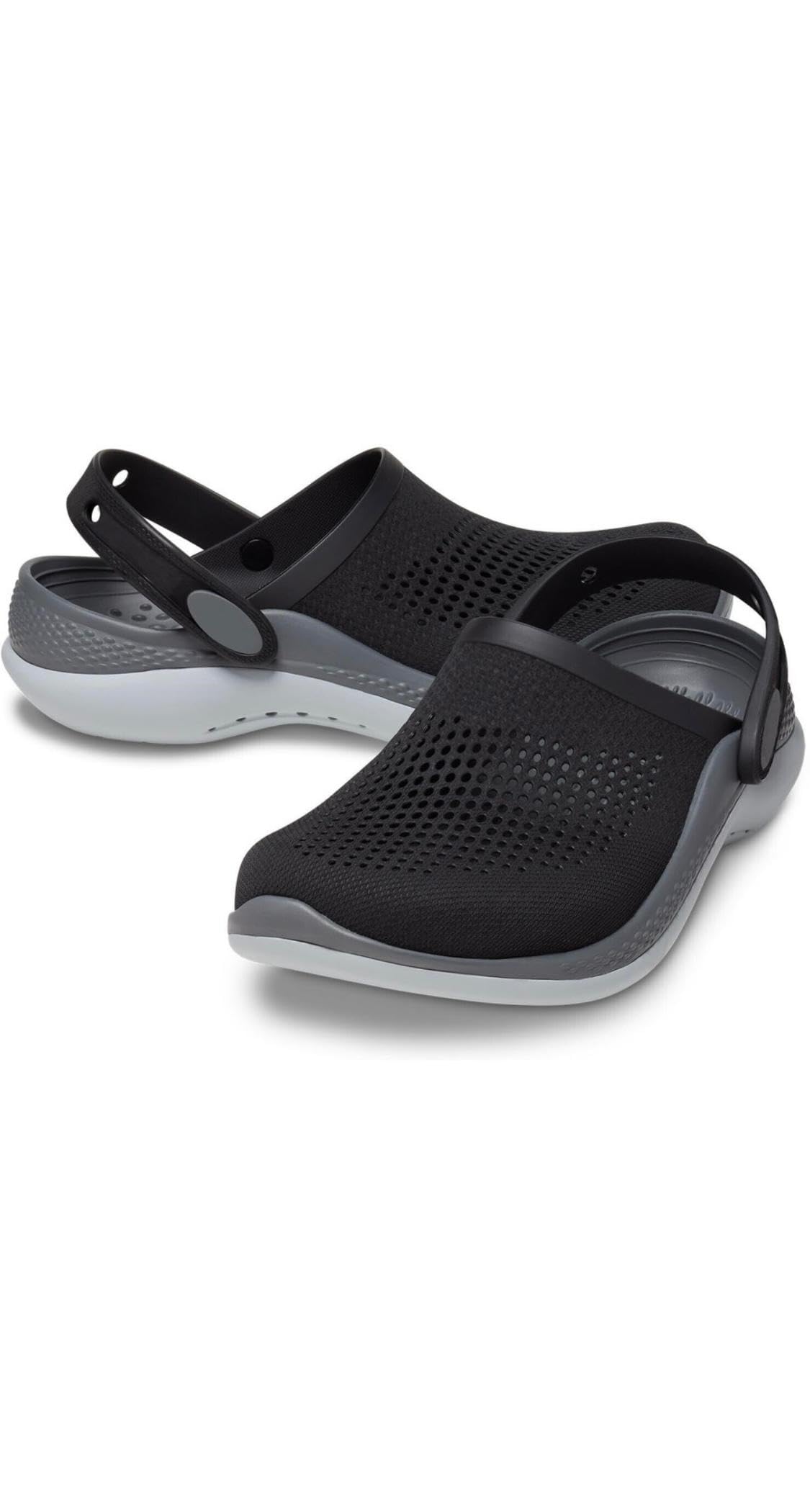 Vintage Imported Mens Clogs Black 360-image-0