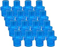 ELYSAID 100-Pack CPR Rescue Mask Training Valves - Individually Wrapped One-Way Valves for First Aid CPR Training