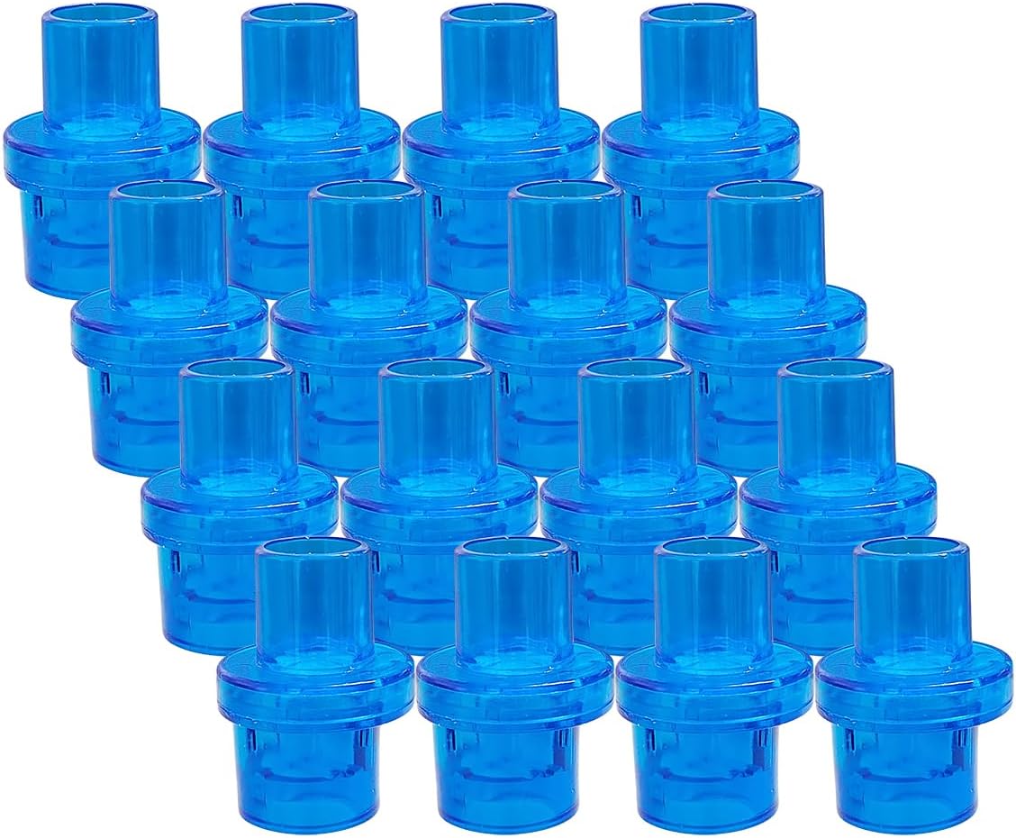 Pack of 100pcs CPR Rescue Mask Training Valves CPR One Way Valve for Training Mask - Individually Wrapped