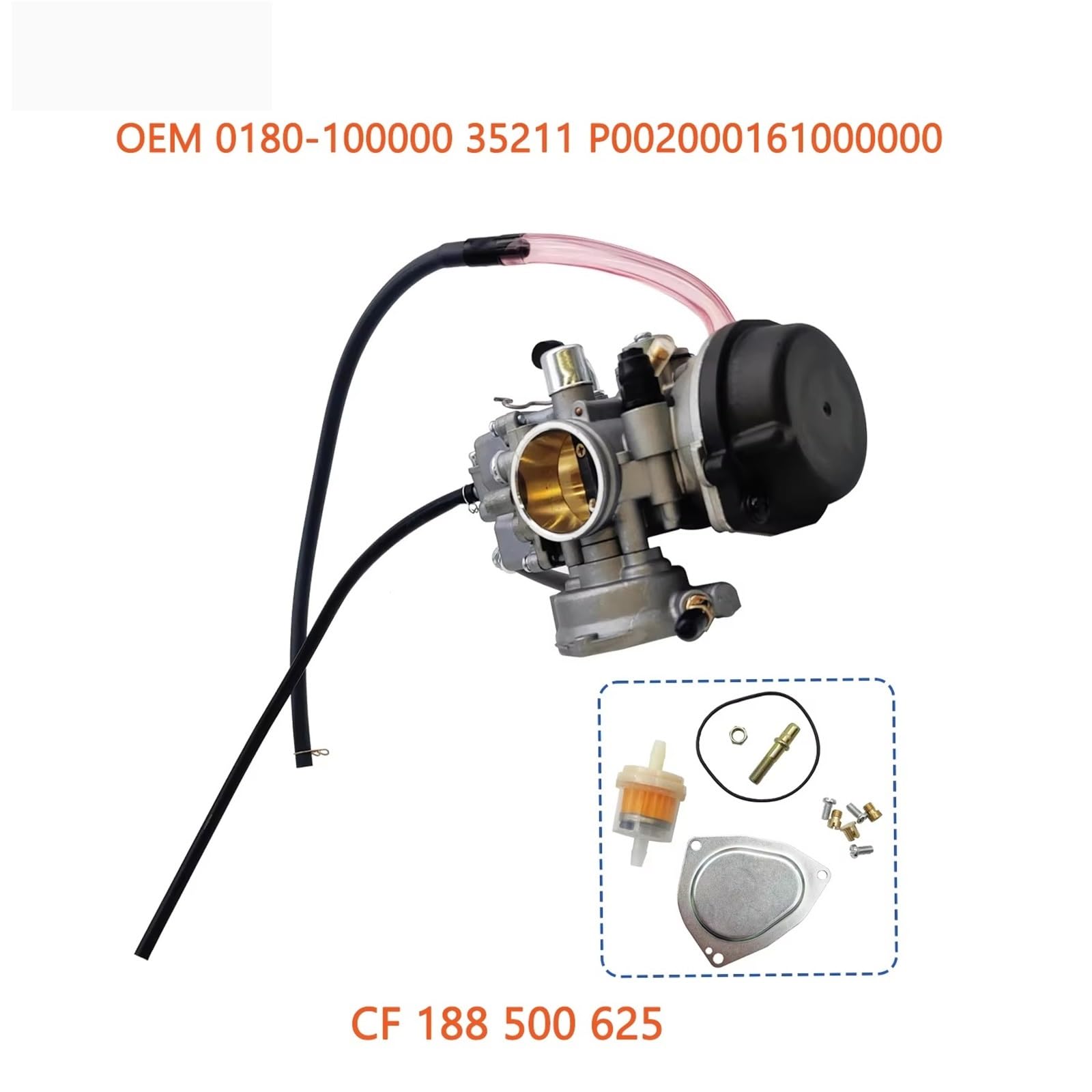 Moto Vergaser Für CF 500 300cc - 500cc CF188 CF500 ATV UTV Teile CF188-100000 0180-100000 Carb Quad GO Kart Vergaser Vergaser Carb