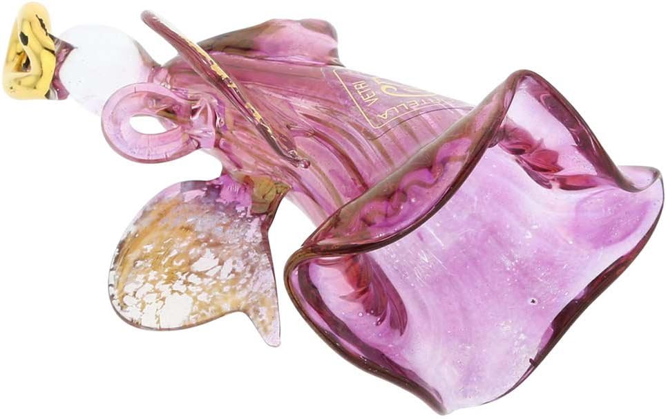 Glass Of Venice Murano Glass Angel Christmas Ornament - Purple