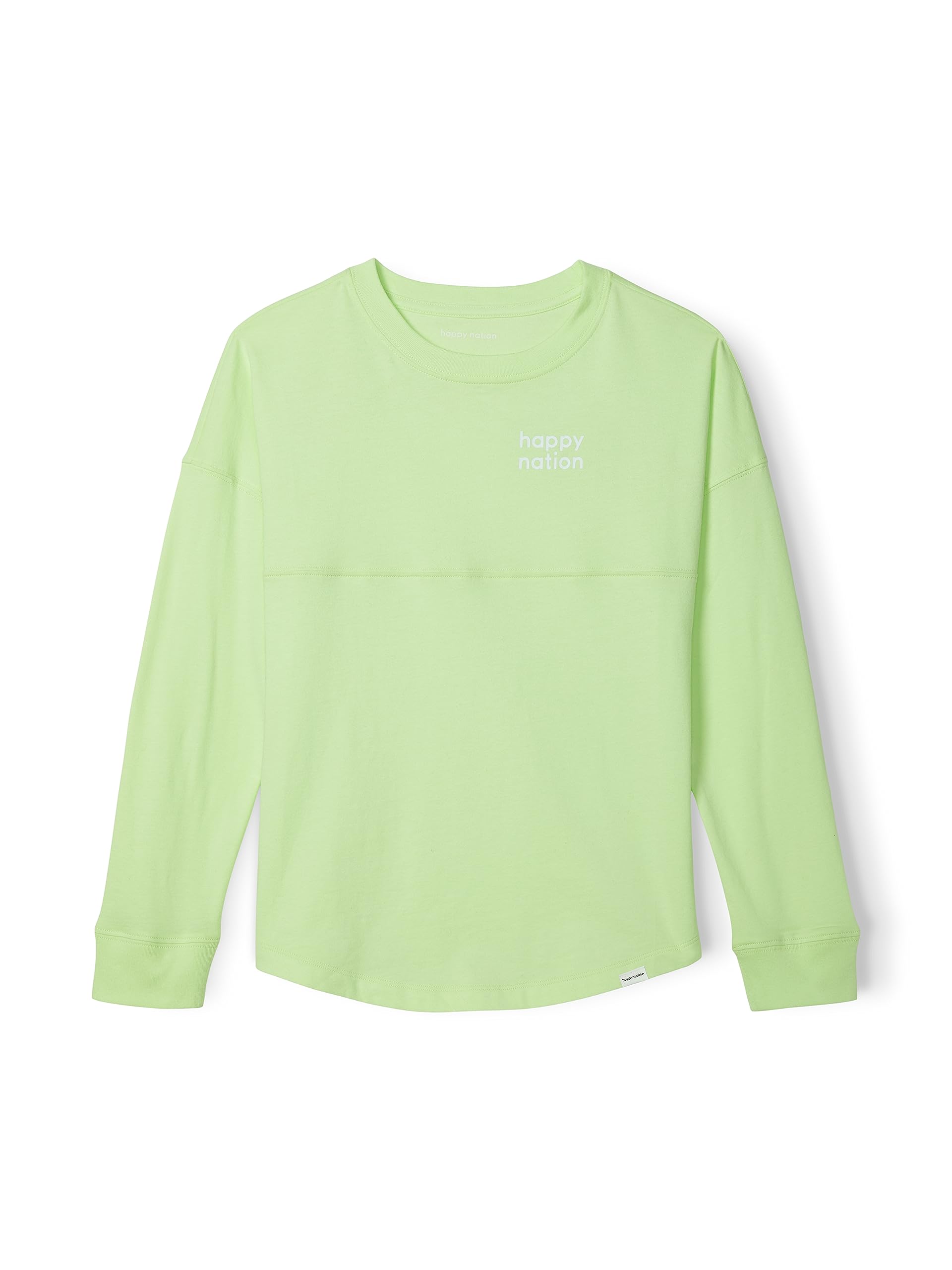 Happy Nation Girls Relaxed Cotton Long Sleeve T Shirt