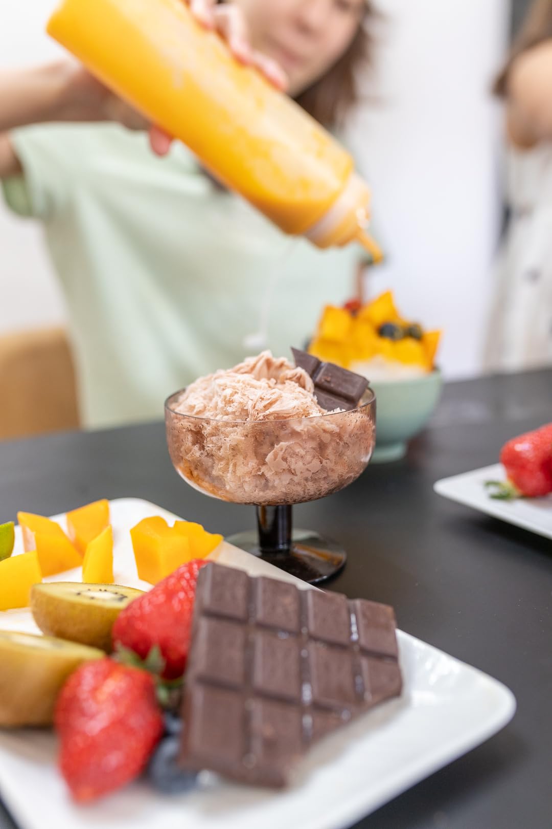 SNOWPOP - Macchina orsacchiotto per la rasatura del ghiaccio fatta in Giappone. Ideale per deliziosi kakigoris in famiglia, cocktail, antipasti gelati