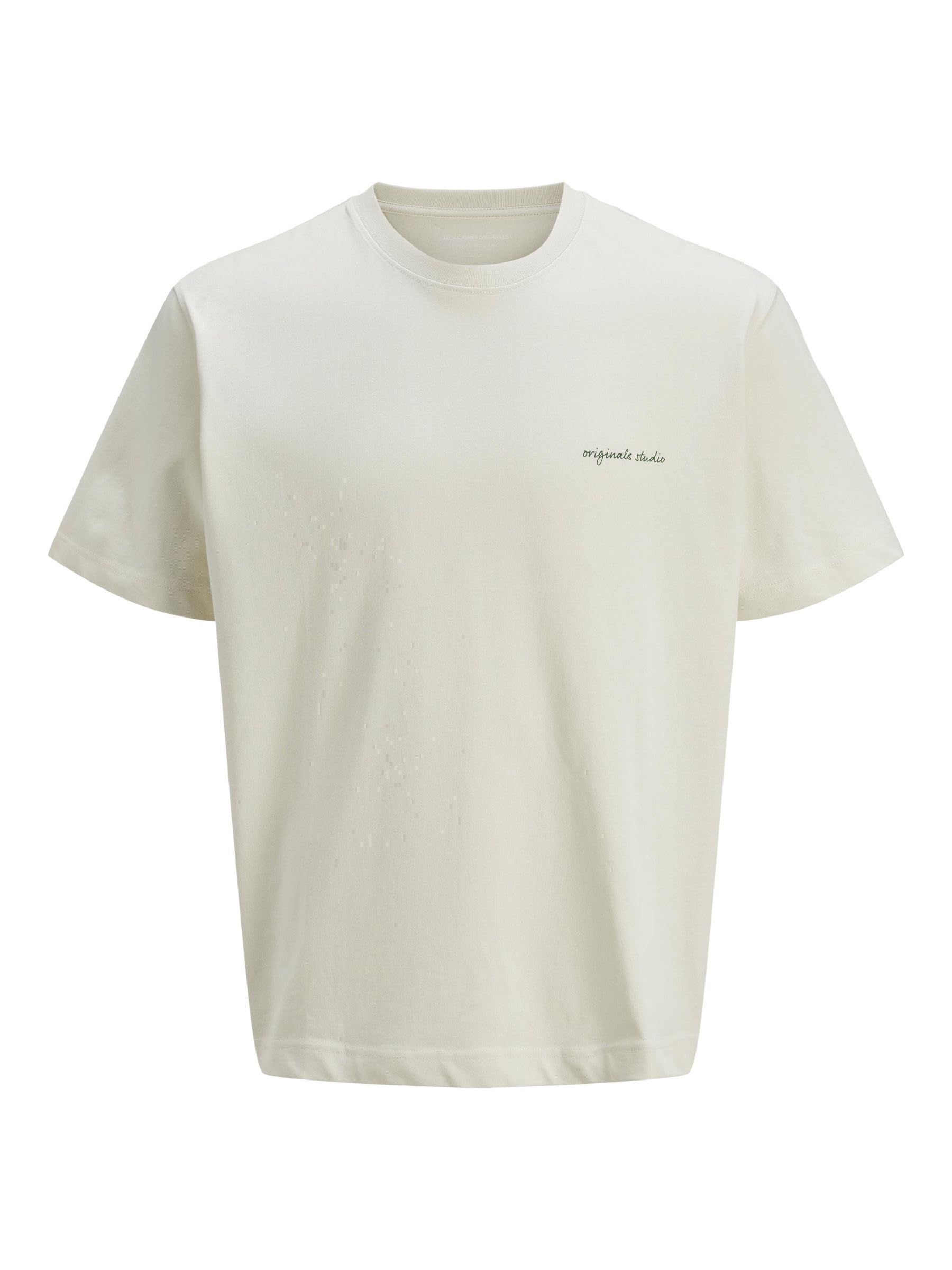 JACK & JONES Jormarrakesh Back Tee SS Crew Neck, Antique White, S