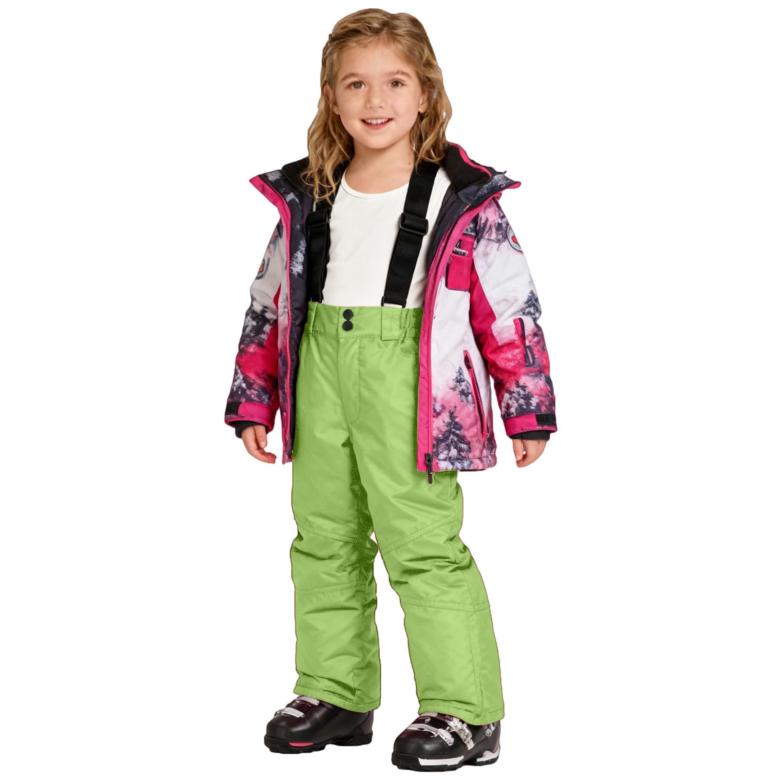 Pantaloni da sci unisex per bambini, per ragazze e ragazzi, a prova di neve, impermeabili, antivento, invernali, caldi pantaloni da snowboard
