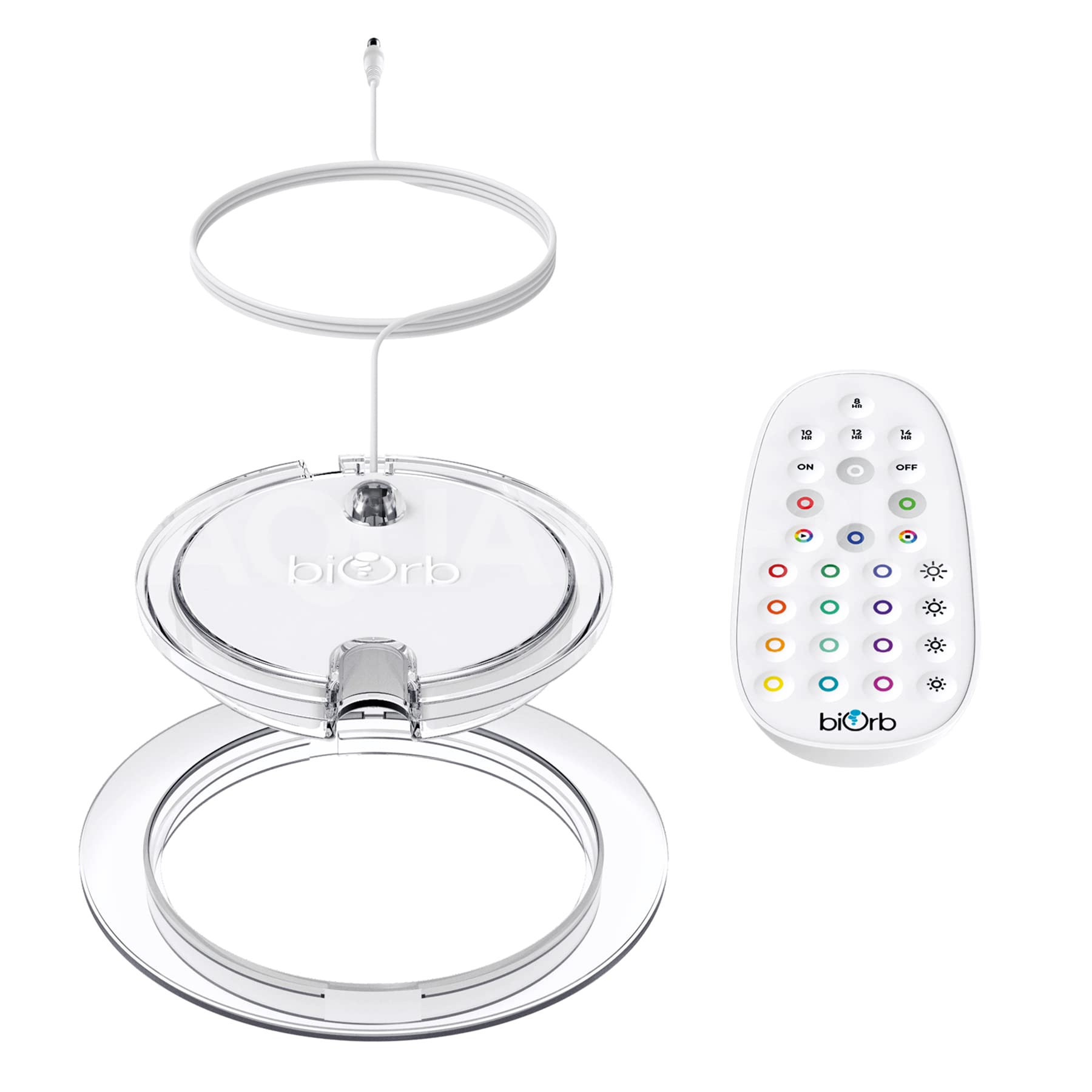Biorb Small MCR LED Light, White, Multi-Colour Remote Controlled Lighting Aquariums, 16 Colours, Day/Night Cycle