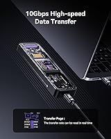 Vista 6 de DOCKCASE Edición Explorer Carcasa M.2 NVMe SSD, Soporta 10s PLP Previene Pérdida de Datos de Escritura, USB 3.2 Gen 2 Tipo-C (10 Gbps), se adapta a