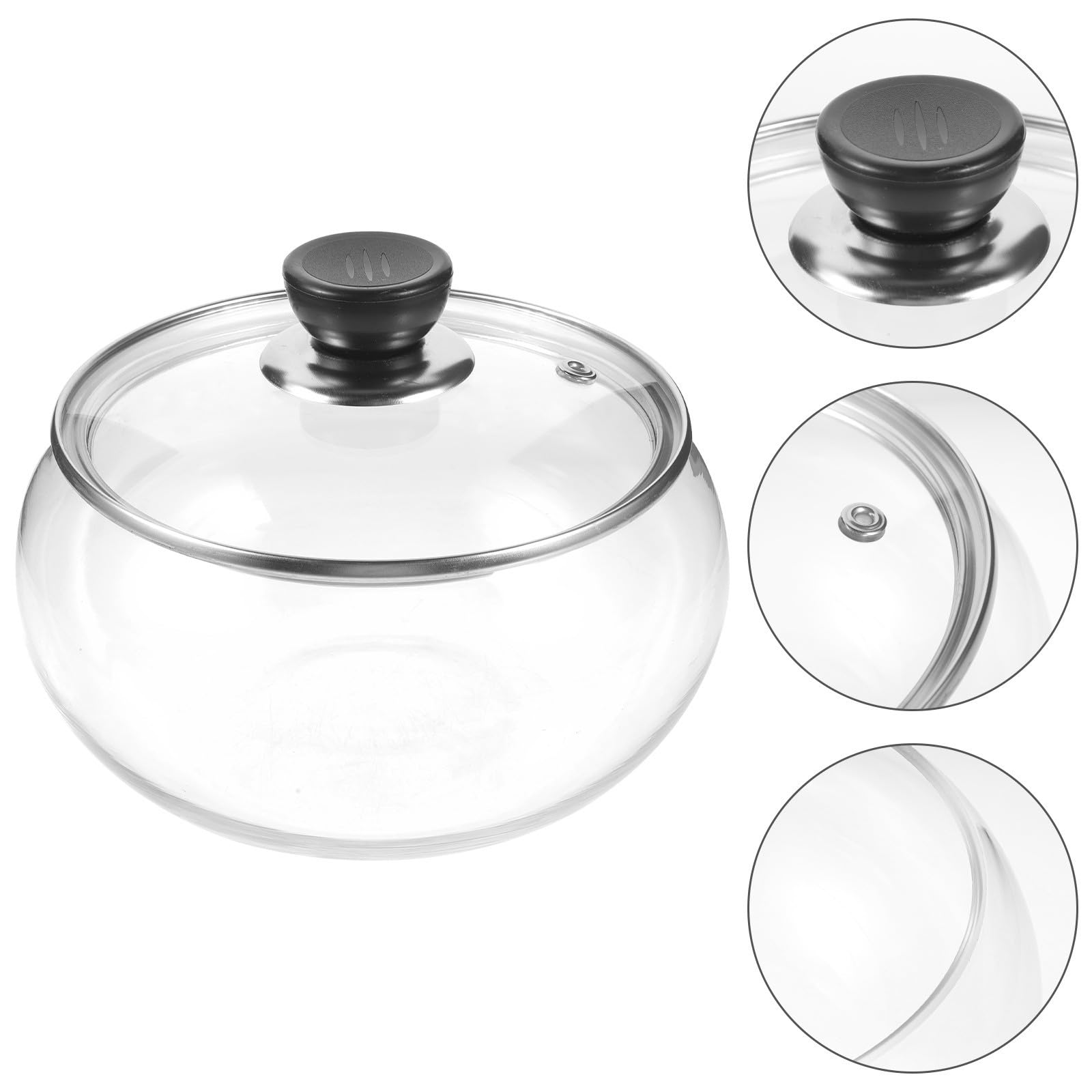 OSALADI Glas Gurkenbehälter 1,5kg mit Deckel Erhöhter Rand zum Wasserschutz Transparenter Vorratsbehälter für Lebensmittelaufbewahrung im Haushalt