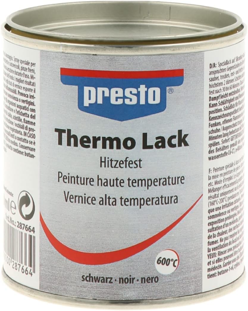 presto 287664 Thermo-Lack schwarz 800°C 250 ml