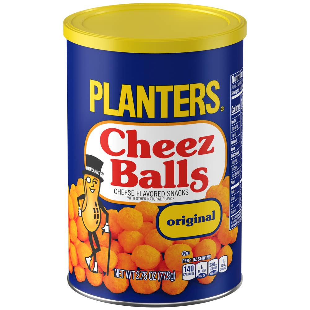 PLANTERS Original Cheez Balls Cheese Flavored Snacks, 2.75