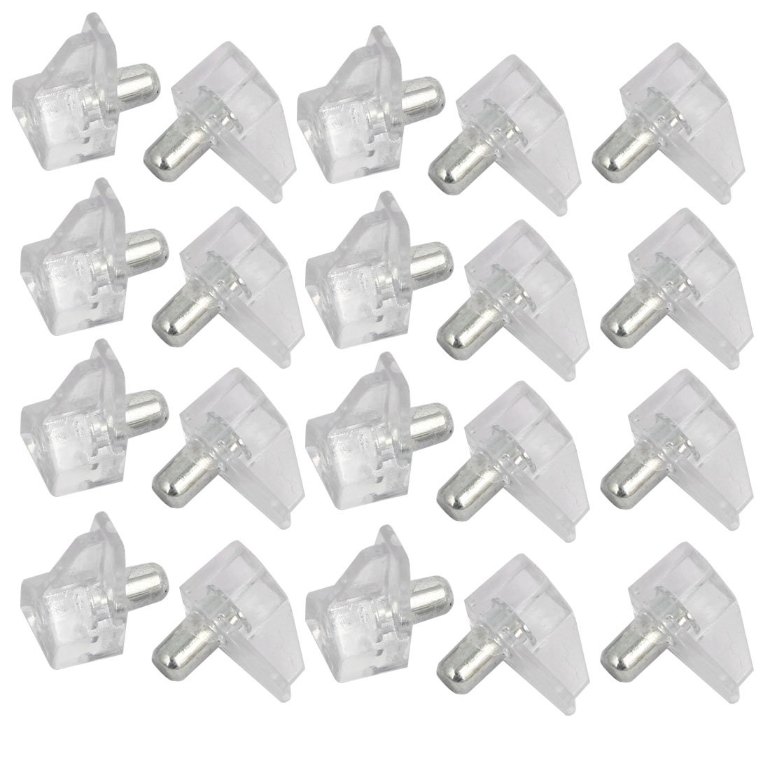Uxcell Sourcingmap Cupboard Cabinet Shelf Support 5Mm Dia Pegs Pins Bracket Holder Clear 20Pcs