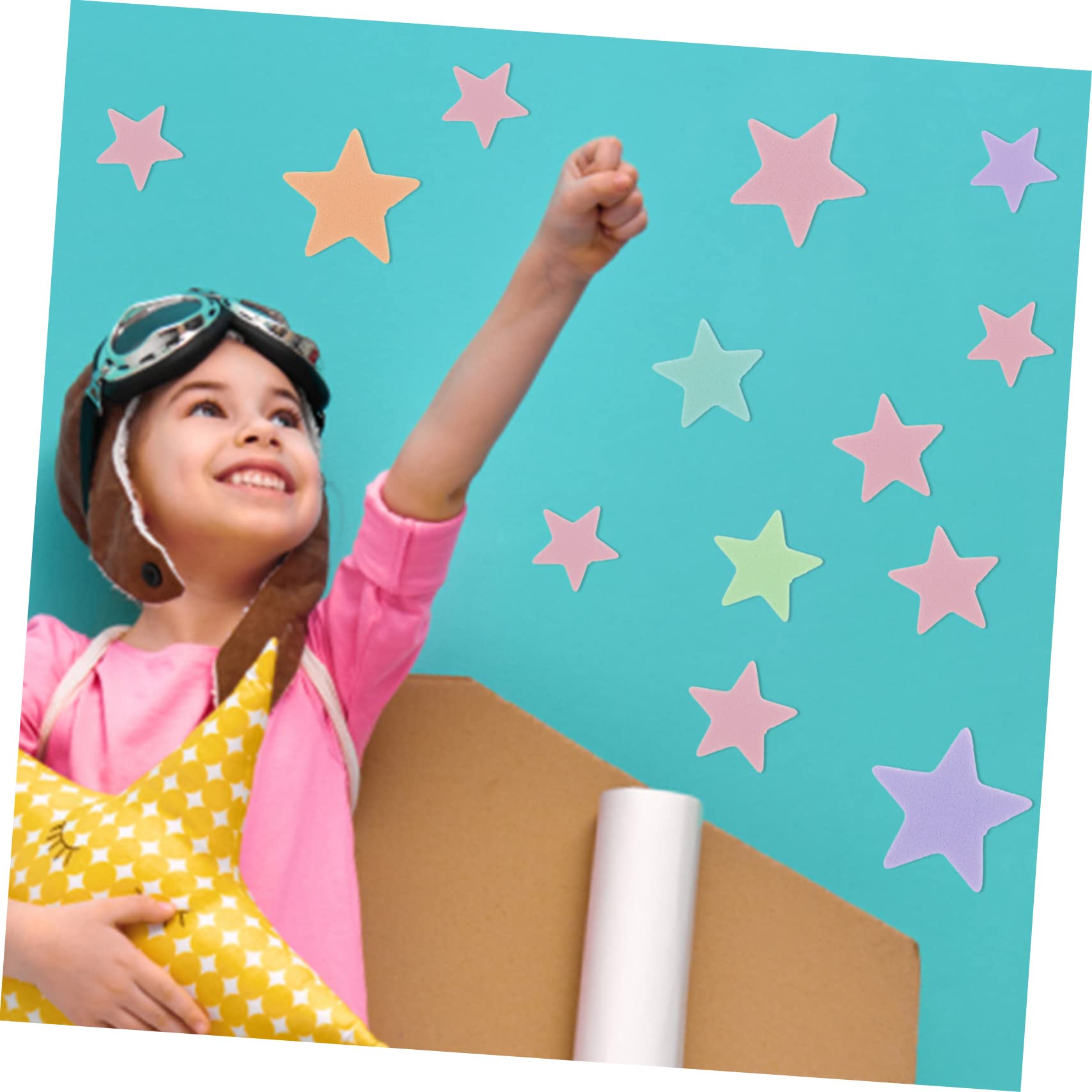 Gatuida 4 Juegos Pegatinas de Espuma Autoadhesivas Geométricas Manualidades Infantiles Surtidos con Ojos Móviles Decoración y Proyectos DIY