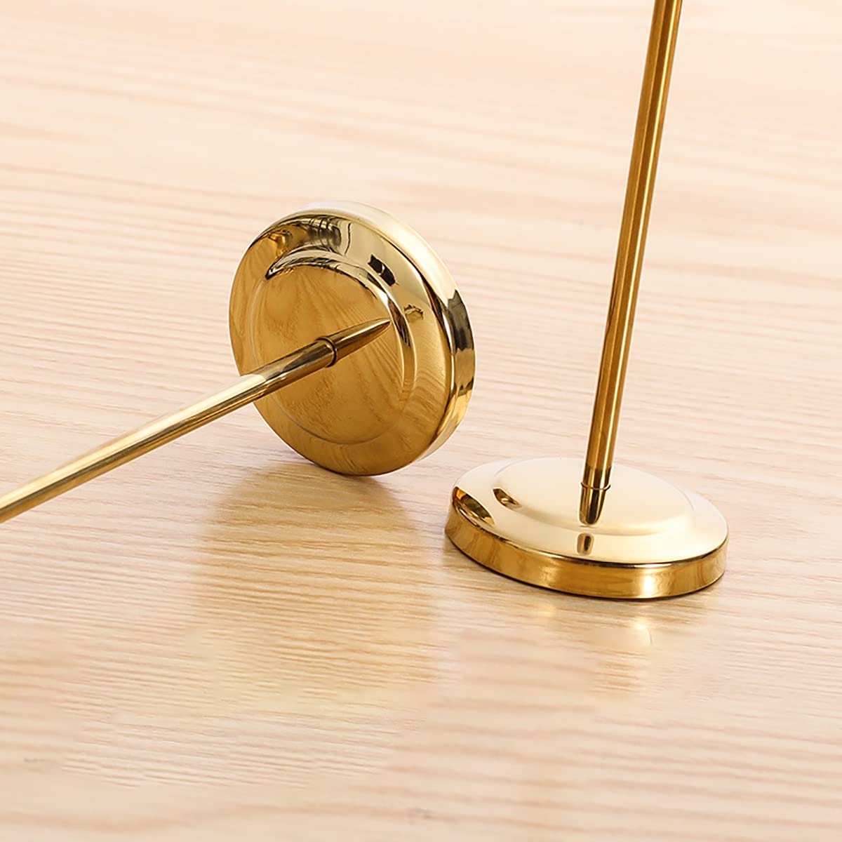 12 Portanumeri Da Tavolo Dorati - Segnaposto Semicircolare Per Matrimoni E Feste | Design Moderno - Foto 6