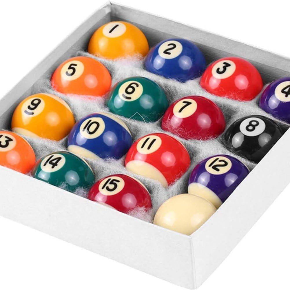 Jeu De 16 Boules De Billard De 38 Mm pour Adultes, Format Standard Américain.
