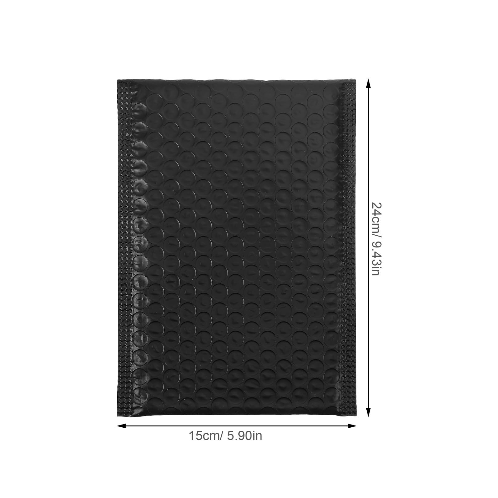 Ciieeo Buste Imbottite Nere 15x20+4cm 50 Pezzi Cuscino a Palloncino Protettivo Antimpatto in Pe per Spedizioni Ufficio Resistenti e Autoadesive Impermeabili