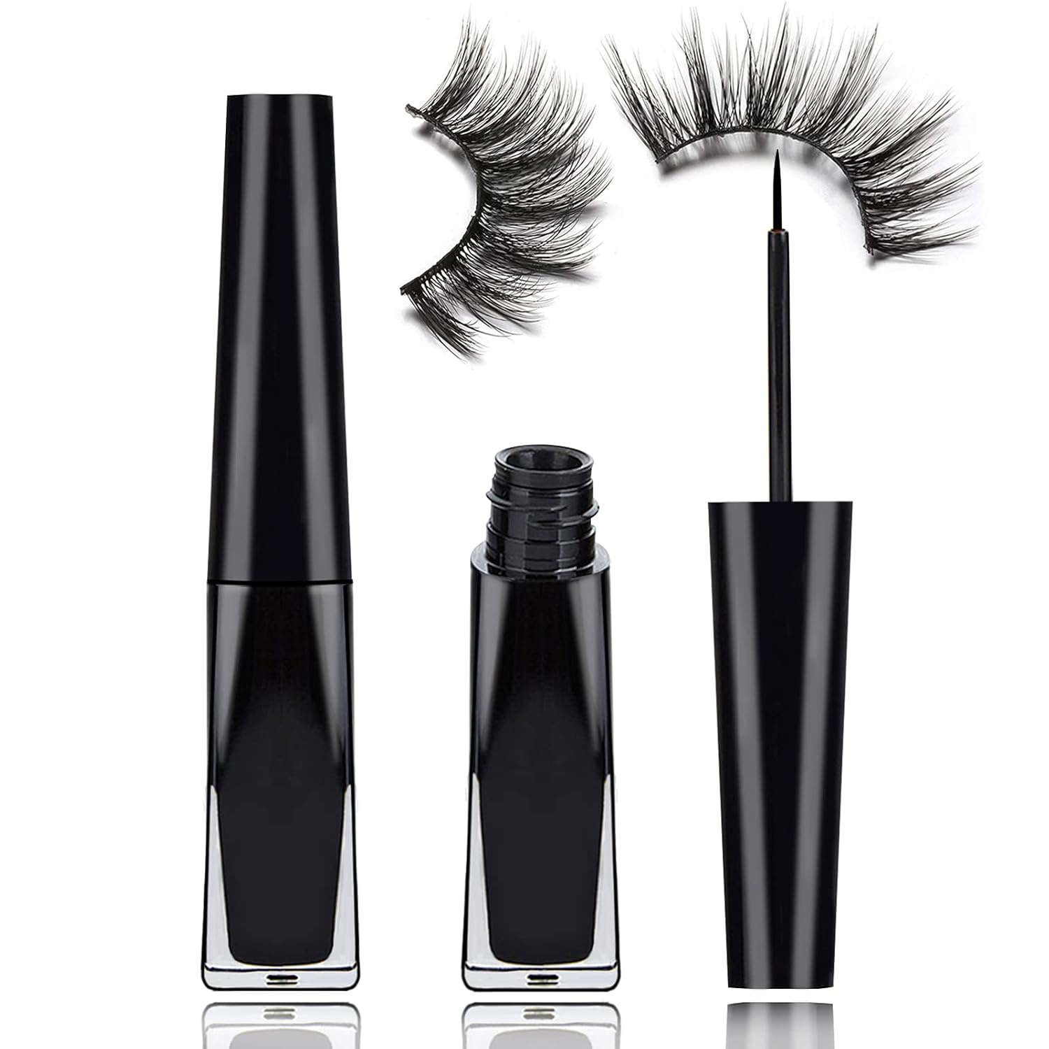 HSKIE Eyelash Glue Clear Lash Glue Strong Eyelash Glue for False Lashes Waterproof Eyelash Glue False Eyelashes Glue Sensitive Eyes Latex Free Lash Adhesive Glue 0.176 OZ Clear… : Beauty & Personal Care