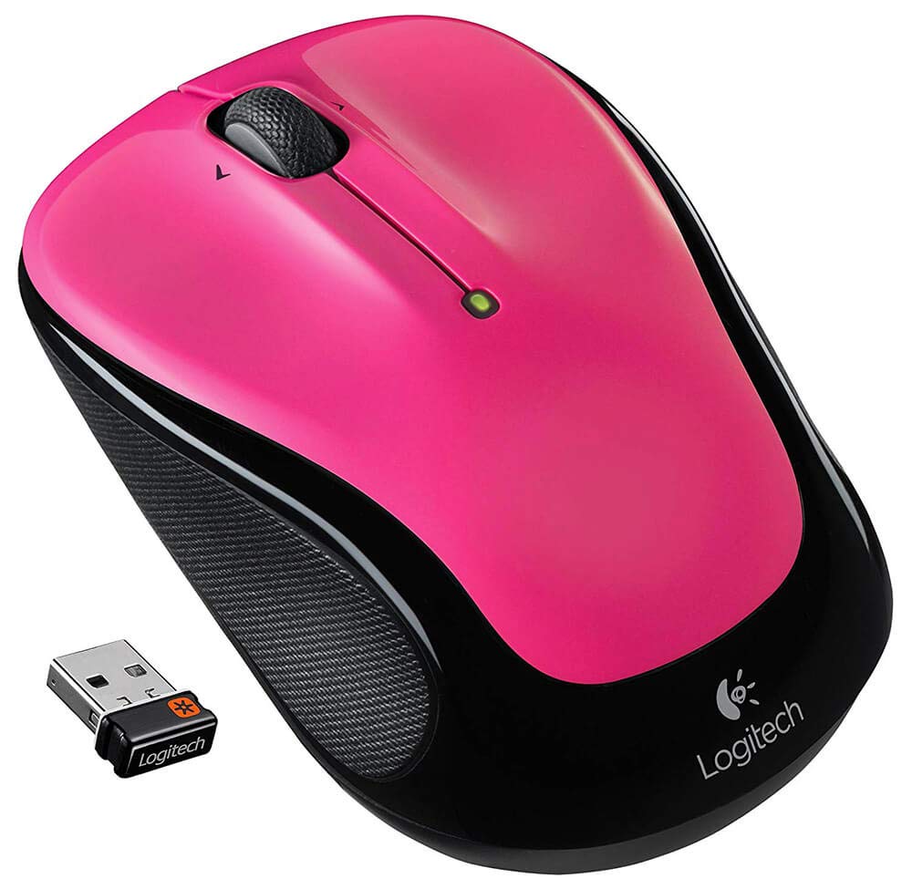 LogitechM325 Wireless Mouse for Web Scrolling - Brilliant Rose