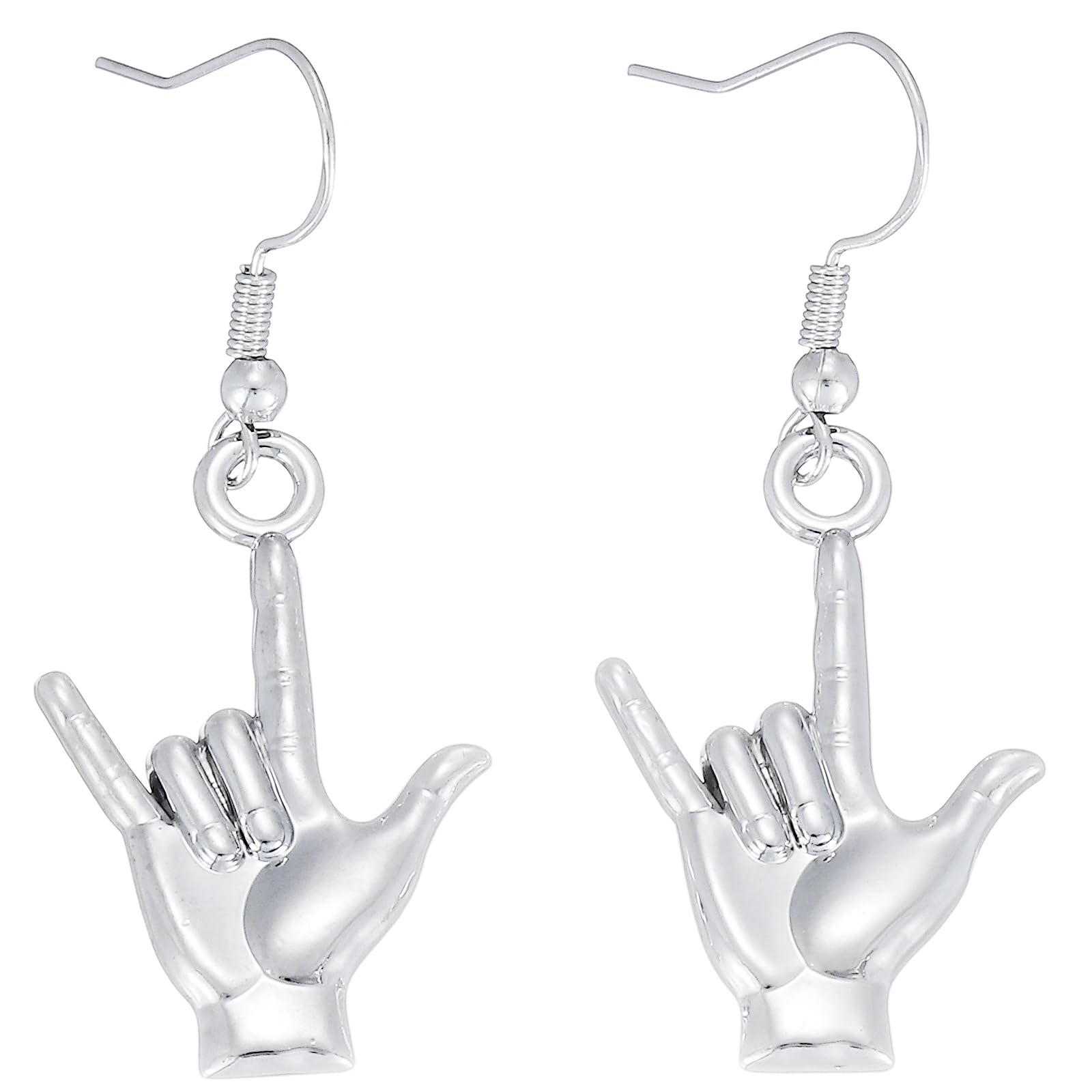 Sign Language Earrings Gifts for Women Earrings Friends Teachers Students Deaf Interpreter I Love You Asl Earrings