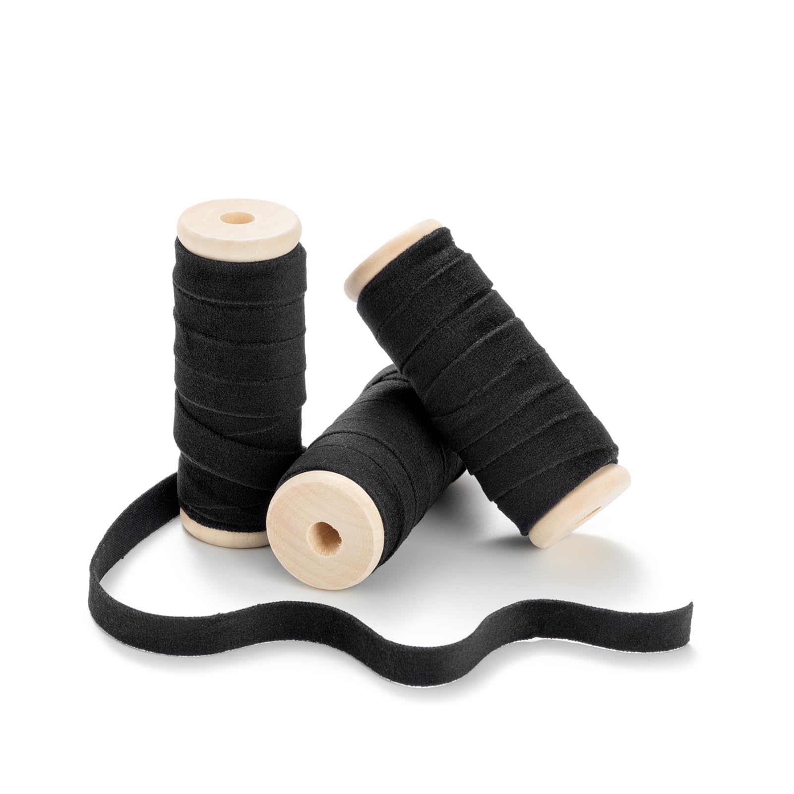 CHUQING Samtband Geschenkband Schleifenband Samt Dekoband Schwarz | Weiches Samtband als Geschenkband und Dekoband für Schleifen, Basteln, Hochzeit, Geburtstag und Verpackungen Weihnachten