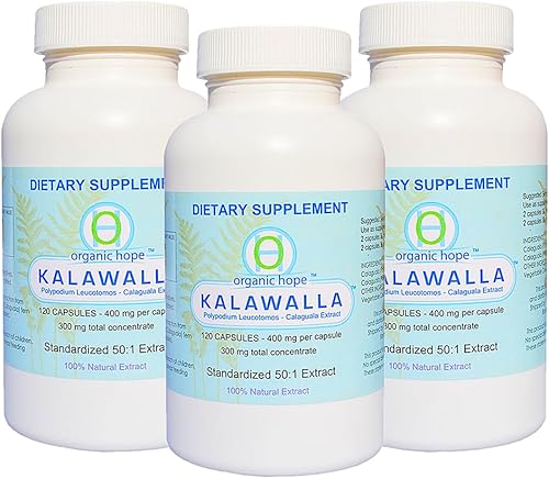 Miniatura 10 de (Calaguala) con Polypodium Leucotomos para el apoyo del sistema inmunológico, extracto 501 de mayor potencia 400 mg (120 cápsulas vegetales)