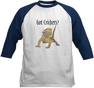 CafePress Blue Sleeve Bearded Dragon Kids Baseball Jersey Kids Cotton Baseball Jersey, 3/4 Raglan Sleeve Shirt