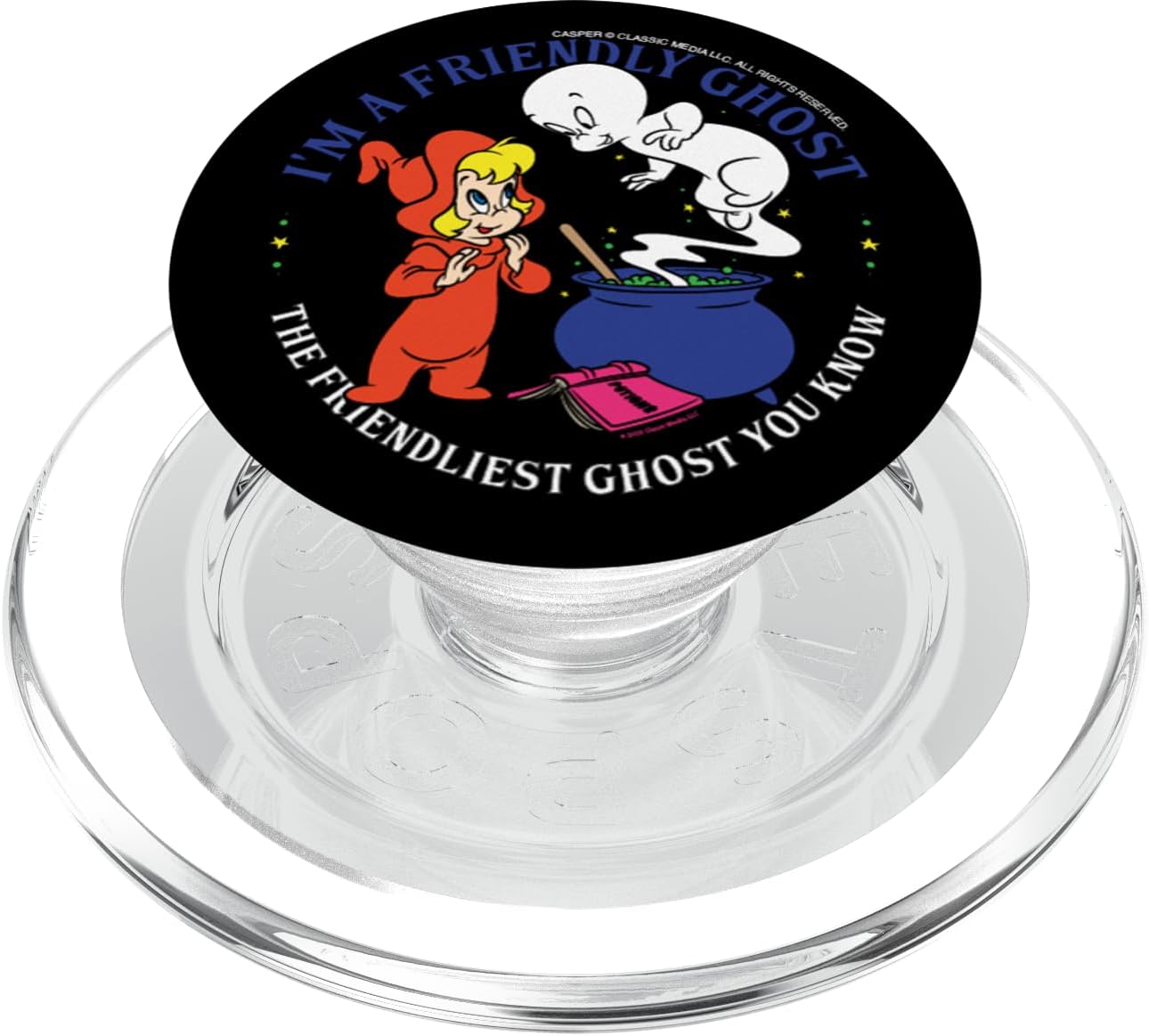 Casper the Friendly Ghost Halloween Friendliest PopSockets MagSafe PopGrip for iPhone