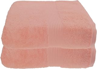 Julie Julsen Juego de 2 toallas de baño, 29 colores disponibles, suave y absorbente, 500 gm², certificado Öko Tex, 100 x 150 cm, color rosa pastel