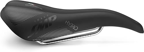 Selle SMP Sillín Híbrido - Negro Mate, Largo 10.827 in x Ancho 5.512 in