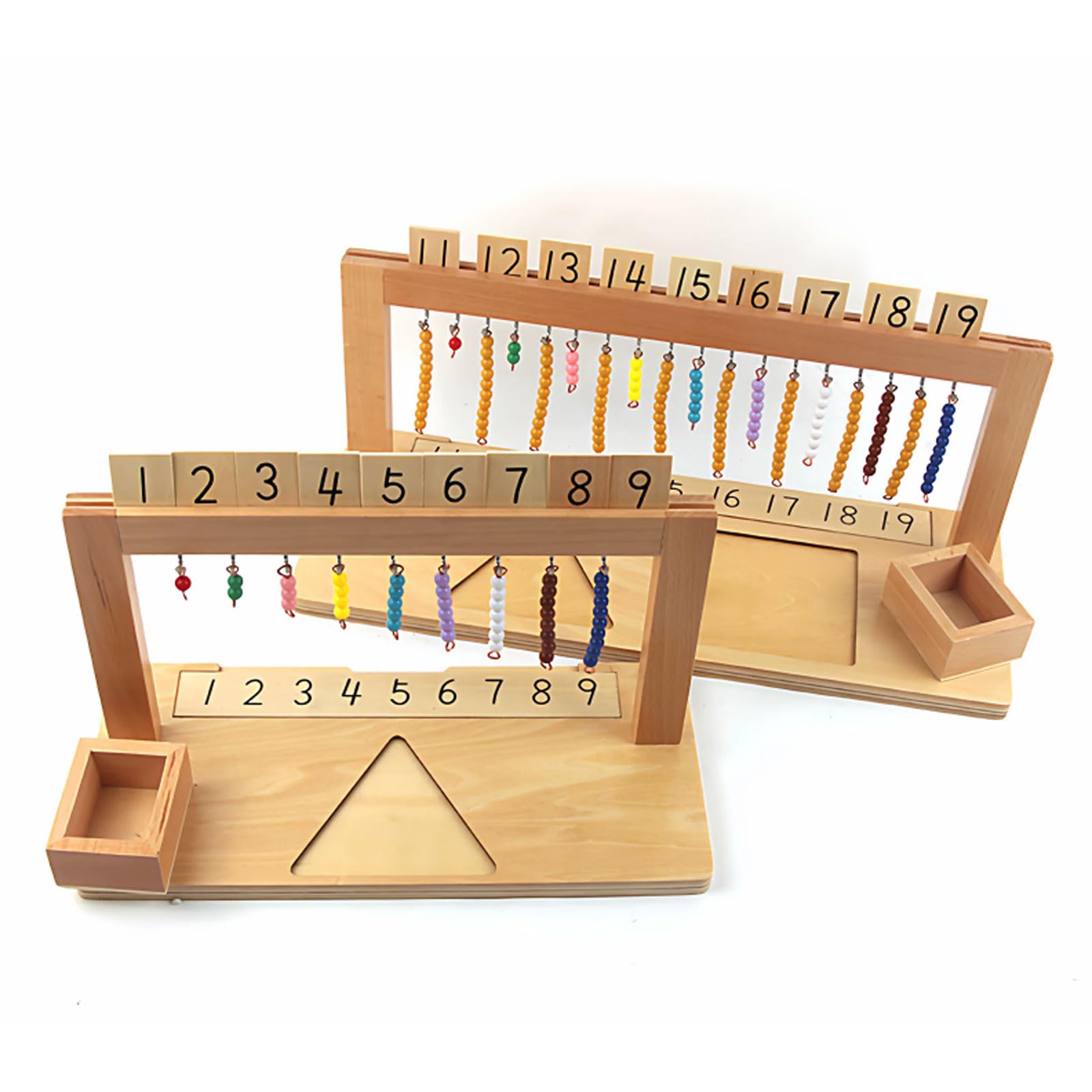 ttnmrc Montessori 1-20 Bead Stair Counting Rack
