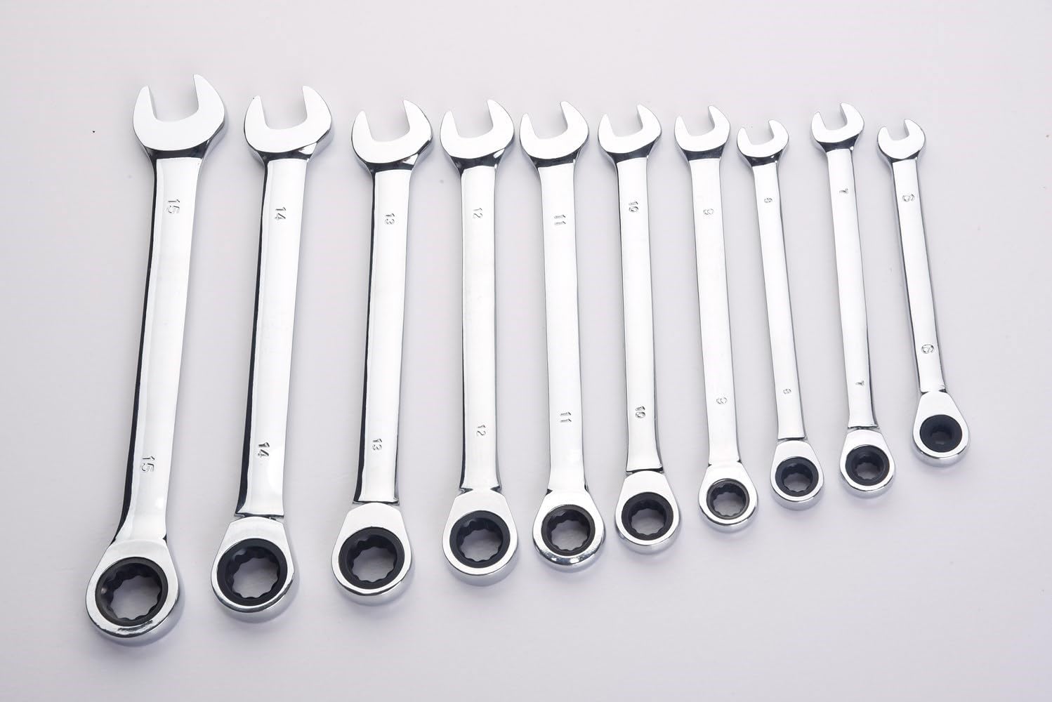 FLZOSPER 18pc. Ratcheting Wrench Set，6-22mm&24mm Metric CR-V Quick Access Spanner with Portable Tool bag