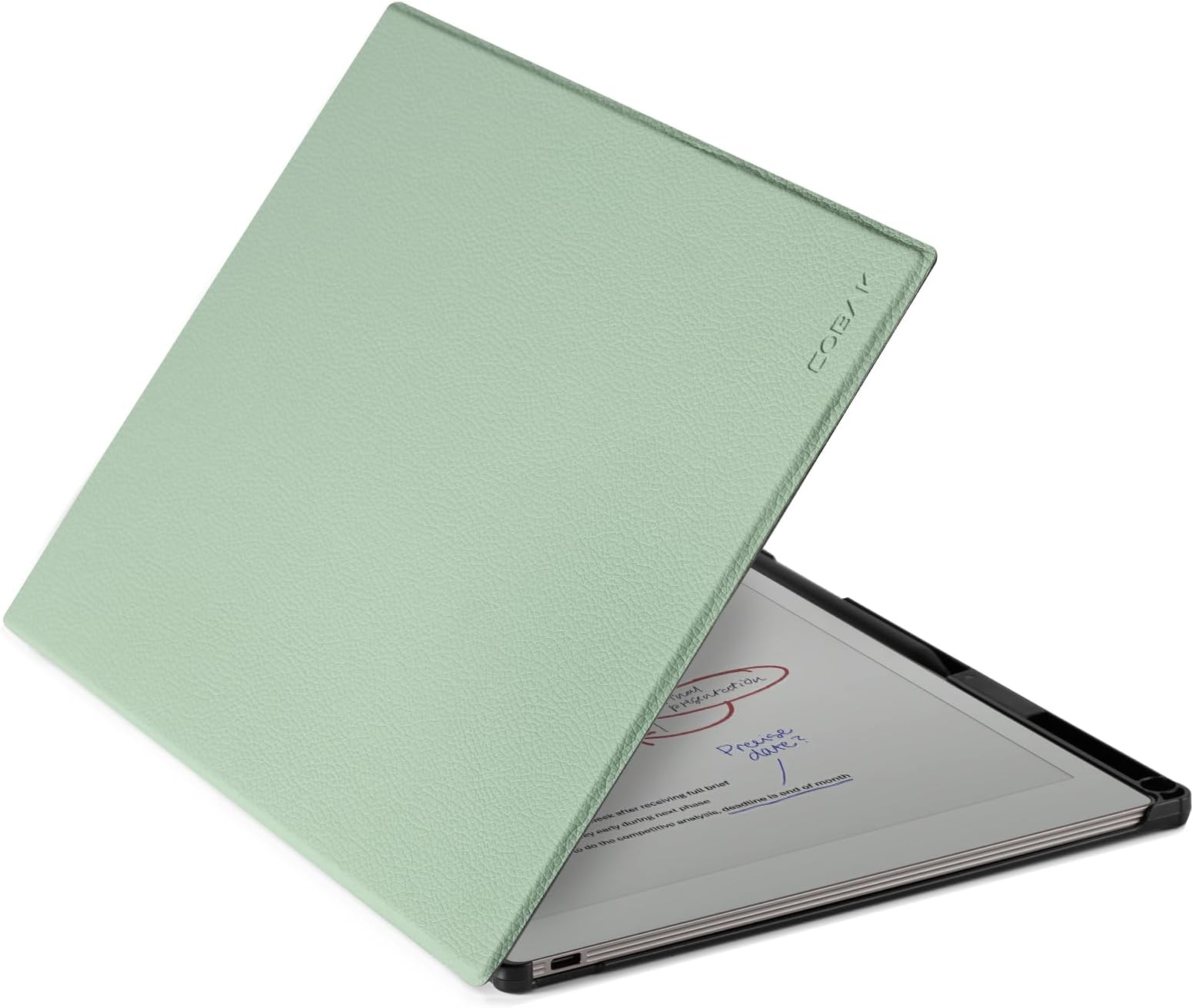 CoBak Case for Remarkable 2 Tablet 10.3" 2020 Released, Agave Green | Lightweight, Hard Back Shell Protective, Book Folio Cover, Built-in Pen Holder