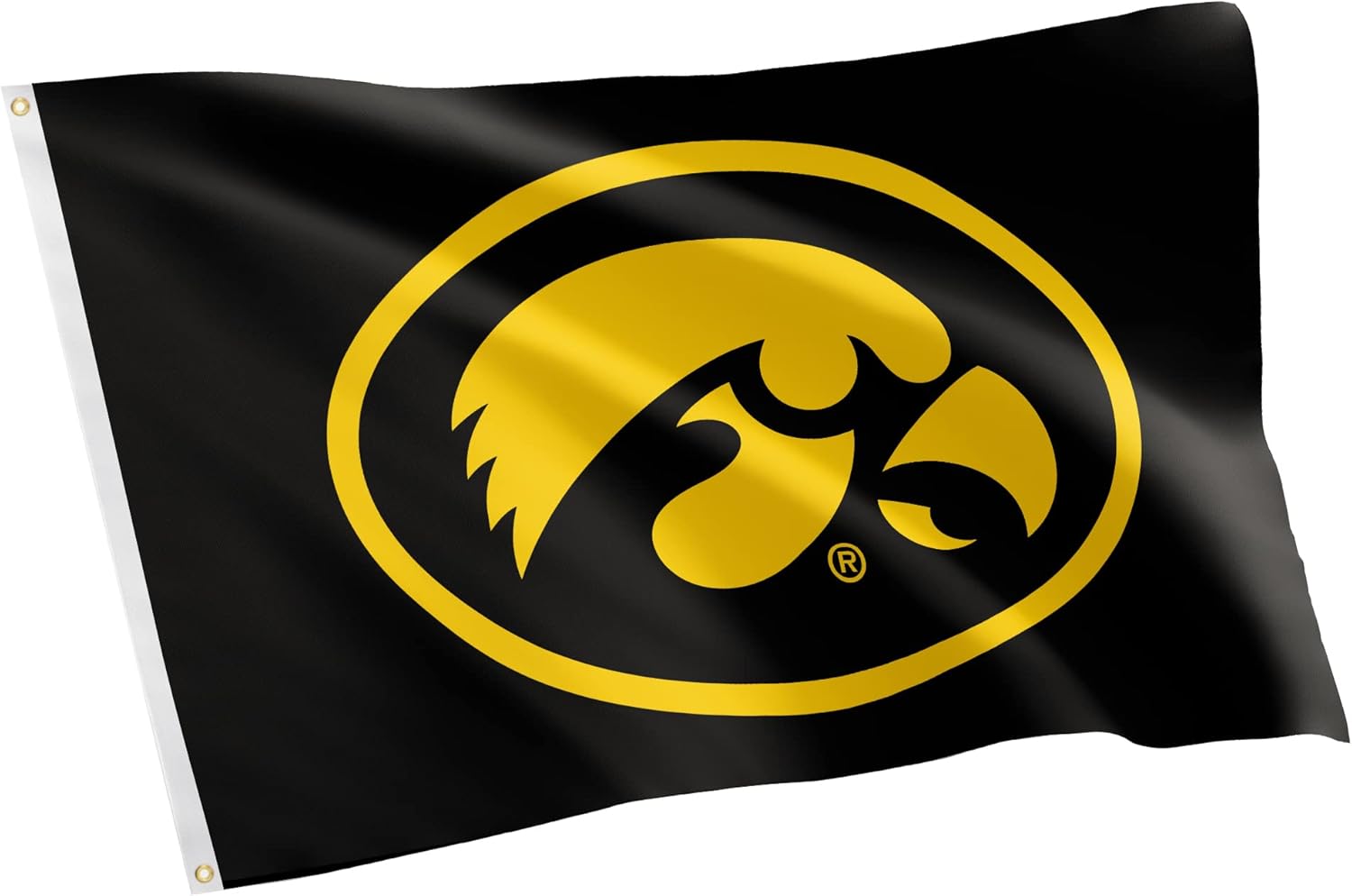 Desert Cactus University of Iowa UI Flag - 3 x 5 Feet Hawkeyes Banner, Indoor/Outdoor Durable Fabric, 100% Polyester Design (Style 5)
