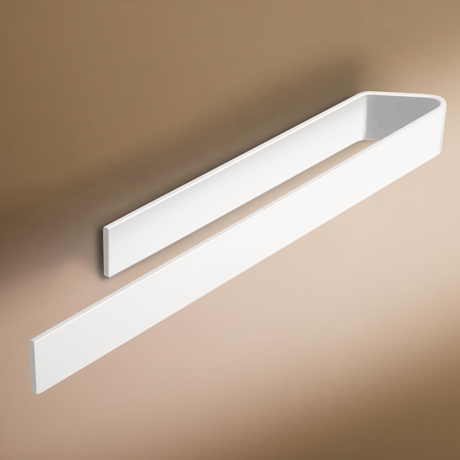 Designfabrik Hamburg Towel Rail No Drilling | Towel Holder Wall for Bathroom and Kitchen | Towel Ring | Wall Holder Self-Adhesive for Bathroom Furniture | Towel Holder White 40…