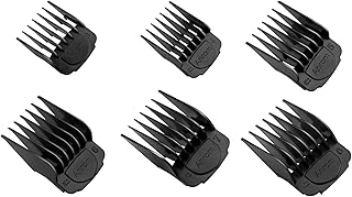 Magnetic Clipper Guards for Wahl Clippers with Magnetic Clip Professional Hair Clipper Guards Cutting Guides - length from 3/8'', 1/2'', 5/8'', 3/4'', 7/8'', 1'', 5 Pack