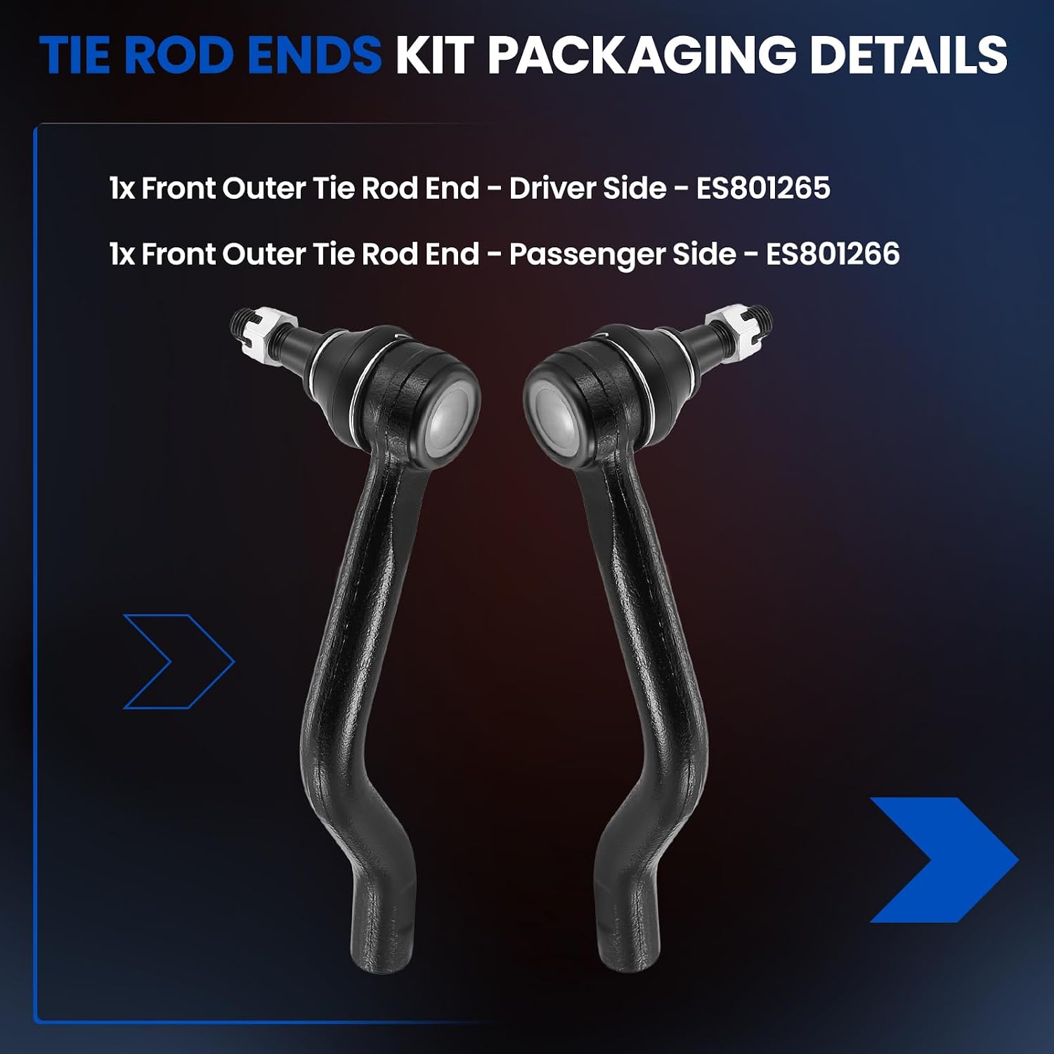2-PC Outer ES801265 ES801266 Compatible with INFINITI QX60 2014-2019,Compatible with NISSAN MURANO 2015-2022,Compatible with NISSAN PATHFINDER 2013-2020