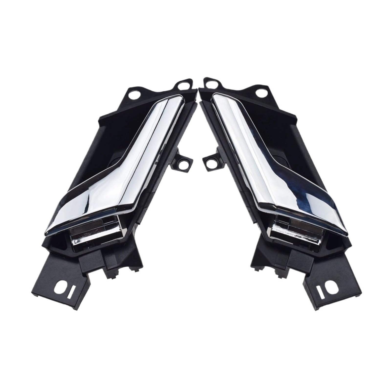 Lolhoikilm A Pair Lh Rh 2Pcs Interior Inner Door Handle For Saturn Vue 08-10 96861998 96861999 96660864 20983673 96660863 Chrome Interior Door Handle Left/Right Handle Trim