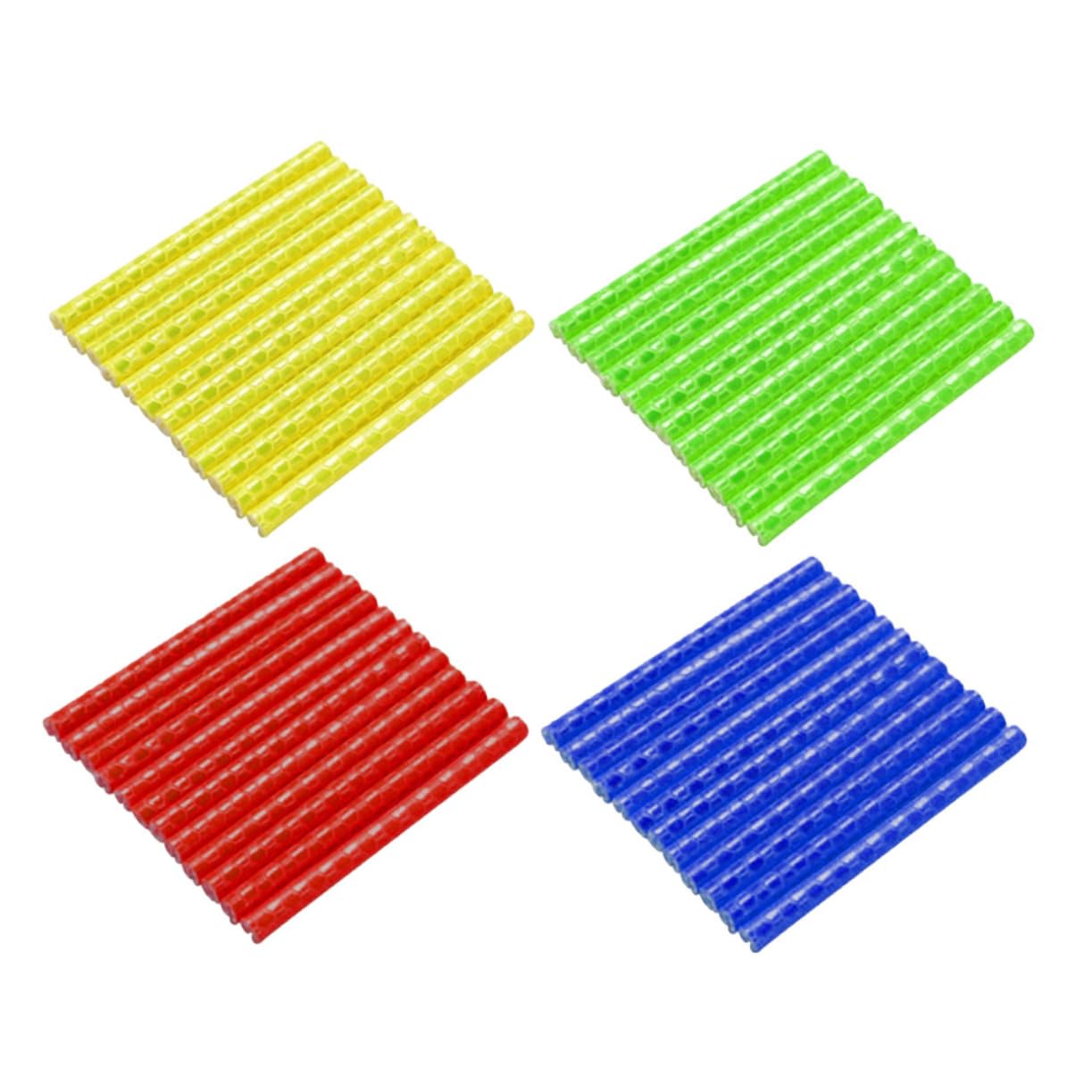 KOMBIUDA 48Pcs Colorful Reflective Wheel Spokes Stickers Durable Reflectors for Bikes Easy Installation Outdoor Safety Decor Green