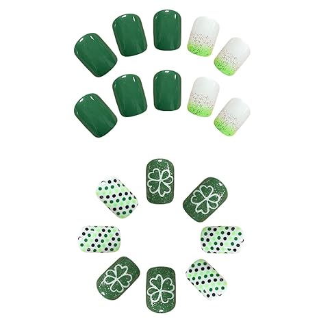 Lucky Charms Nails! 💚🍀 St. Patrick's Day Press-On Nails