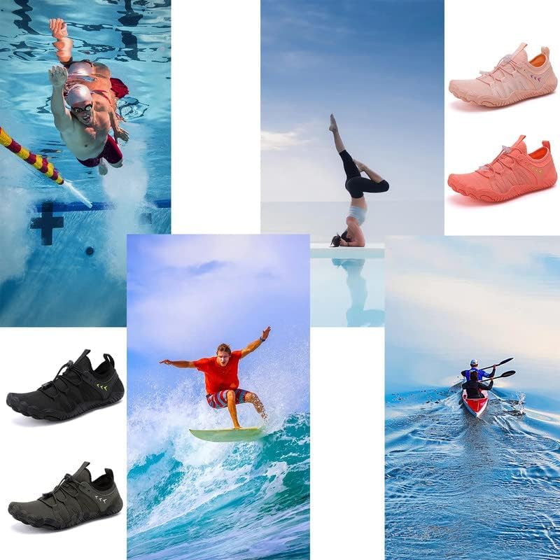 Water Shoes Men Women Barefoot Shoes Outdoor for Beach Aqua Swim Pool River Water Quick Dry Boating Fishing Diving Surfing with Yoga Aerobics - Image 2