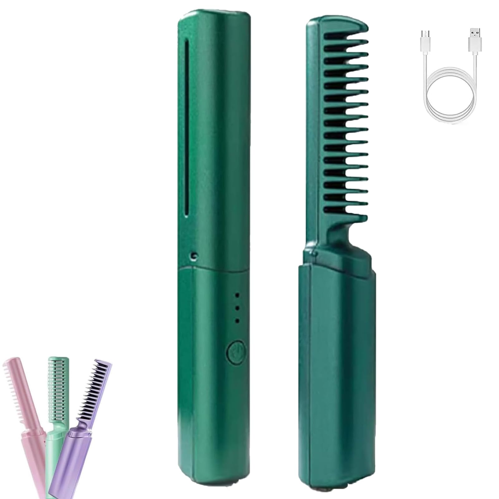 Latest Hairdressing Comb, Victoriousact Hairdressing, Professional Styling Comb with 3 Temp Settings, 2025 New Portable Hair Straightener Brush,3