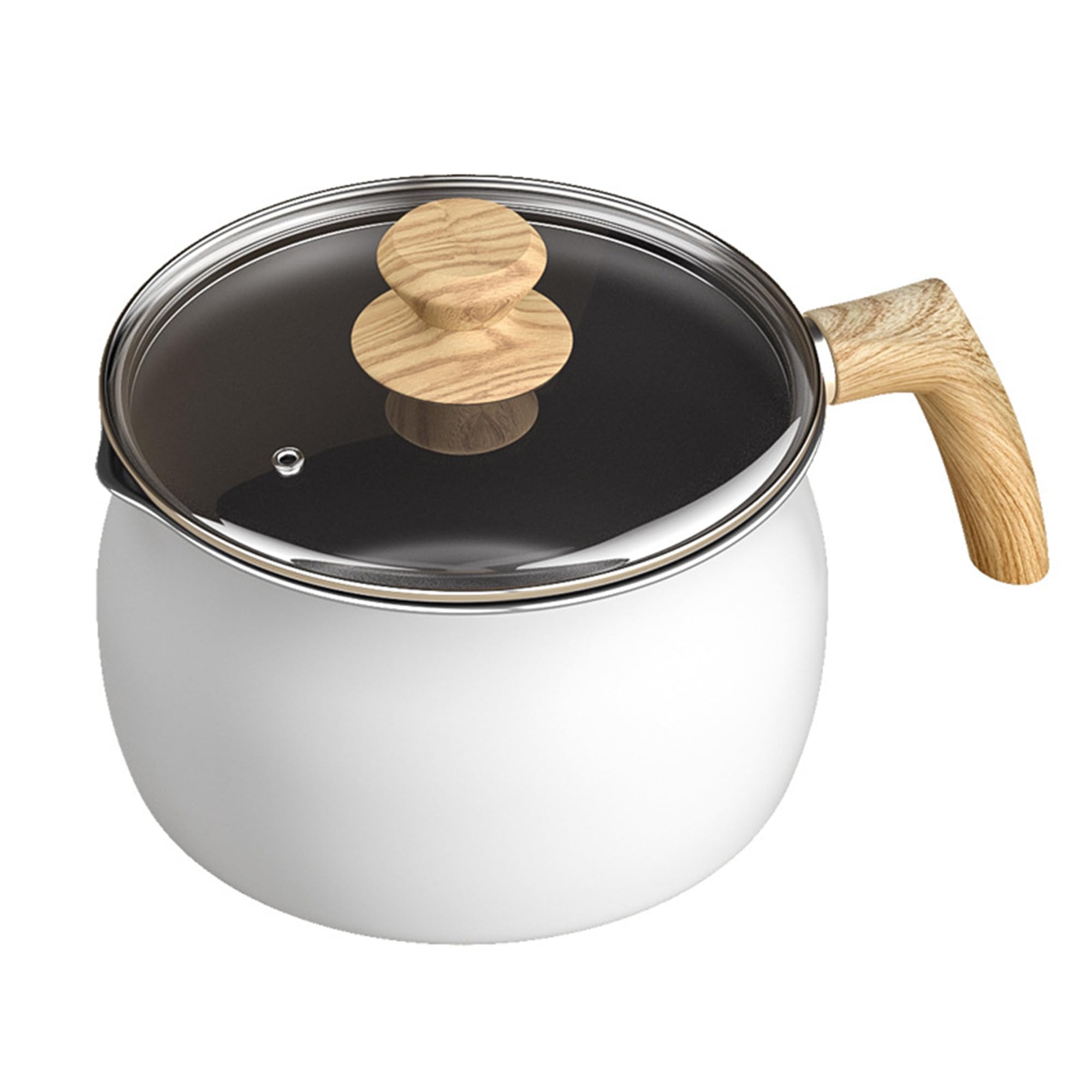 Casserole antiadhésif 16 cm avec poignée ergonomique isolante